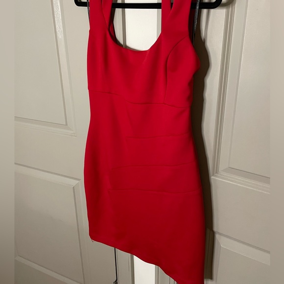Red Bodycon Bandage Dress - Picture 2 of 6